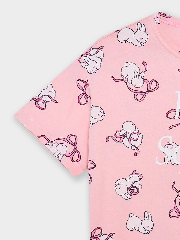 MARK FORMELLE Сорочка 582391 577717 зайчики на розовом