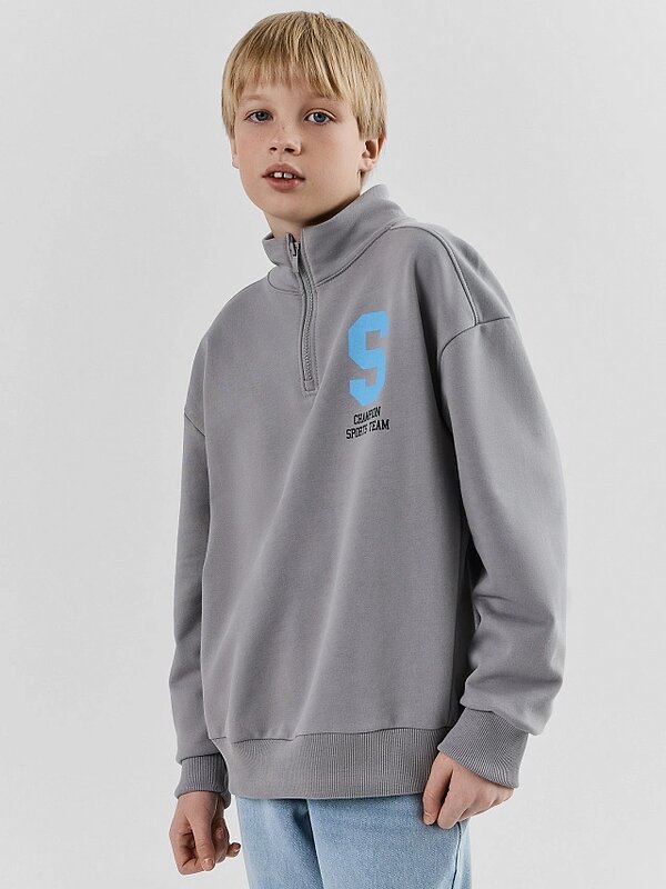 MARK FORMELLE Толстовка 582392 123458 серый +печать