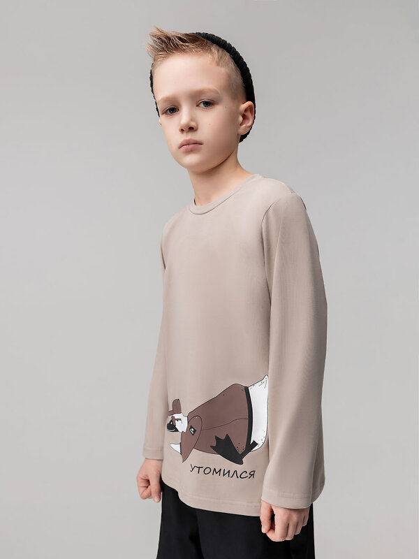 Bodo Лонгслив 582442 7-289MU бежевый