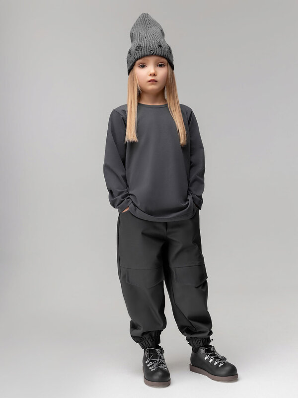 Bodo Лонгслив 582443 7-289MU темно-серый (салатовый)