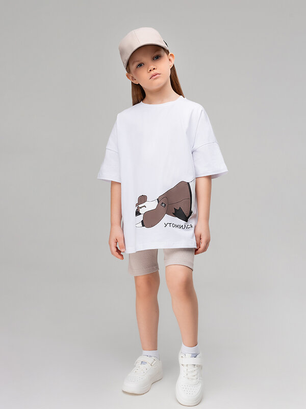 Bodo Футболка 582449 4-435MU белый (коричневый)