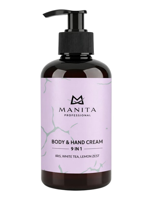 MANITA Парфюмированный крем для рук и тела / Iris, White Tea, Lemon Zest, 300 мл 582494 28391 
