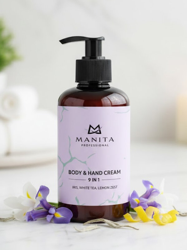MANITA Парфюмированный крем для рук и тела / Iris, White Tea, Lemon Zest, 300 мл 582494 28391 