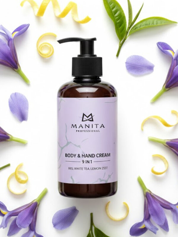 MANITA Парфюмированный крем для рук и тела / Iris, White Tea, Lemon Zest, 300 мл 582494 28391 