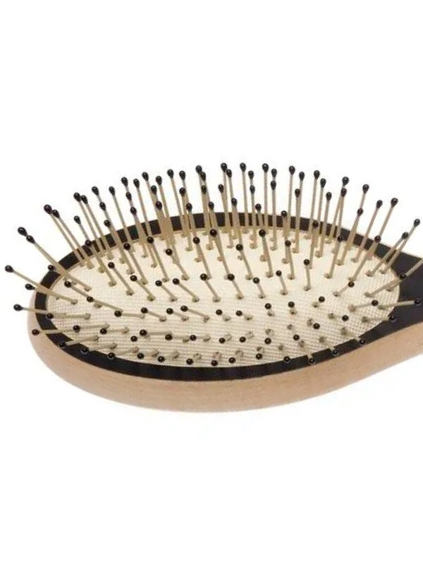 Dewal Щетка массажная для волос мини-овальная / Blackwood BRB100, дерево, нейлон, 17 см 582503 20811 