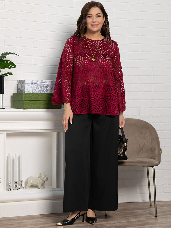 LT Collection Блуза 582517 Б15071-30М бордовый