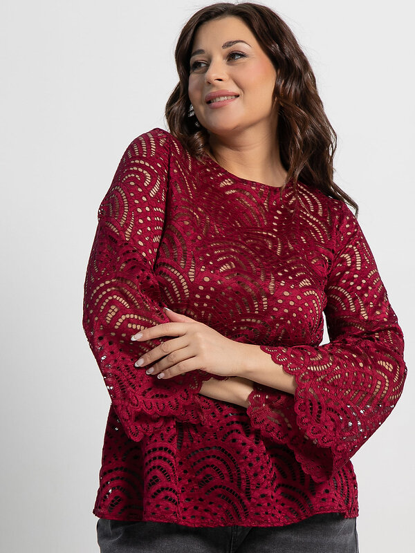 LT Collection Блуза 582517 Б15071-30М бордовый