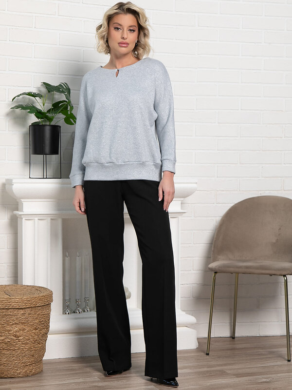 LT Collection Джемпер 582530 Б15021-50М серо-голубой