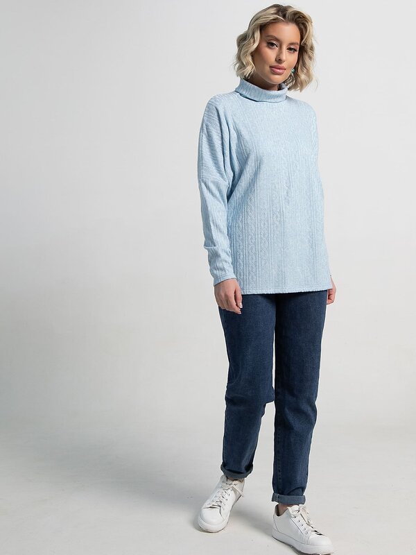 LT Collection Джемпер 582547 Б15162-1М голубой