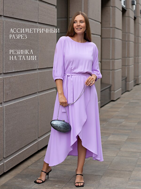 LT Collection Платье 582549 П15166-1М сиреневый