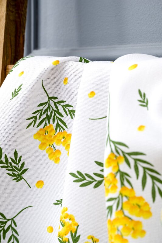 Натали Полотенце 582564 Мимоза набор кухонных полотенец белый