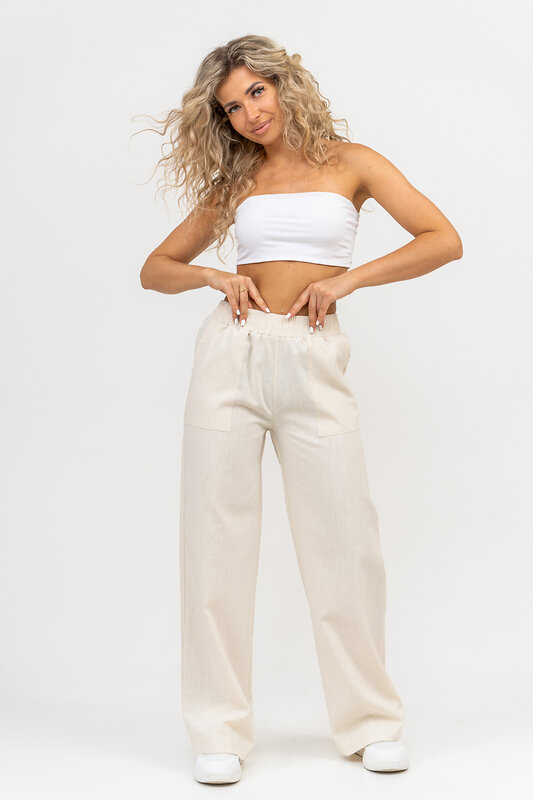 Натали Брюки 582566 36780 льняной