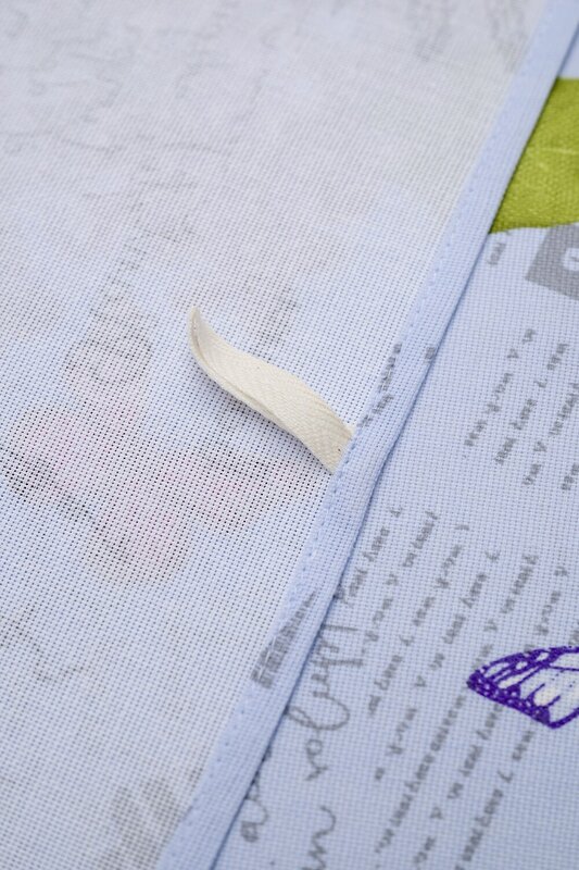 Натали Полотенце 582575 Набор полотенец Цветы и письма серо-голубой