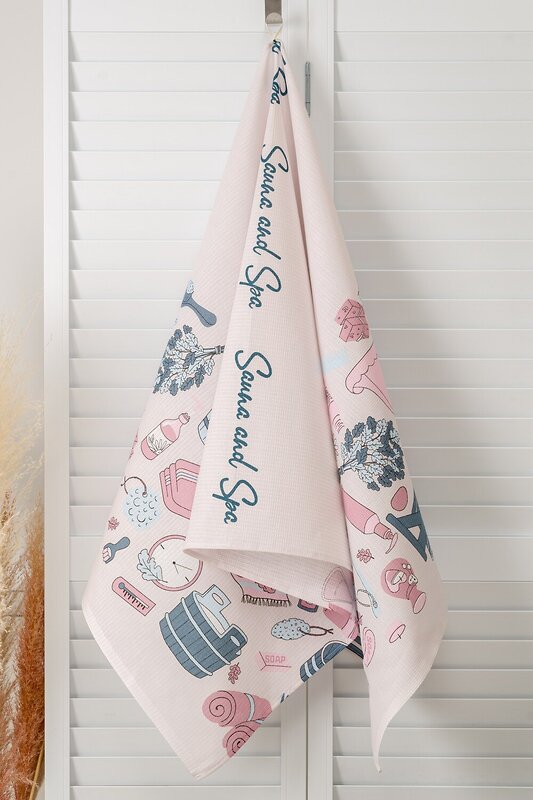 Натали Полотенце 582578 Полотенце пляжное Сауна и спа розовый персик