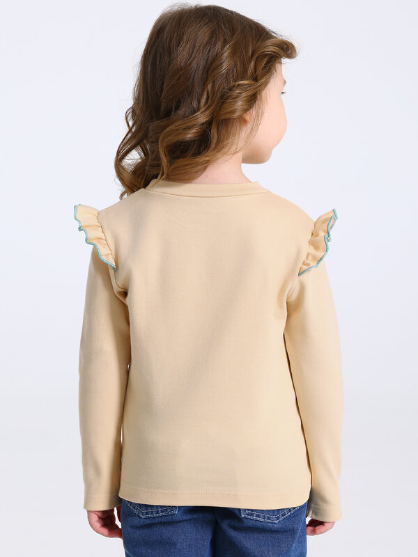 Апрель Лонгслив 582587 1ДДЛД4952067 бежевый