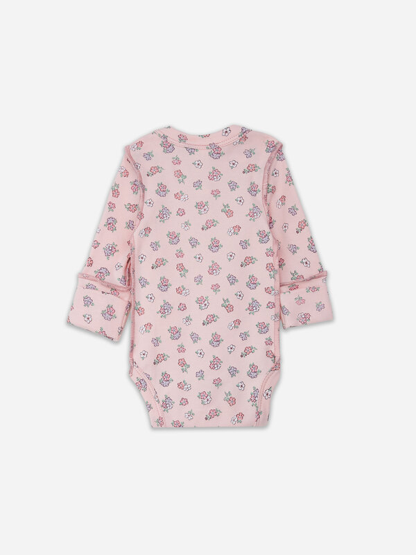 MARK FORMELLE Боди детское 582594 13016-1-3 молочный +котики с цветами на молочном +цветочки на розовом