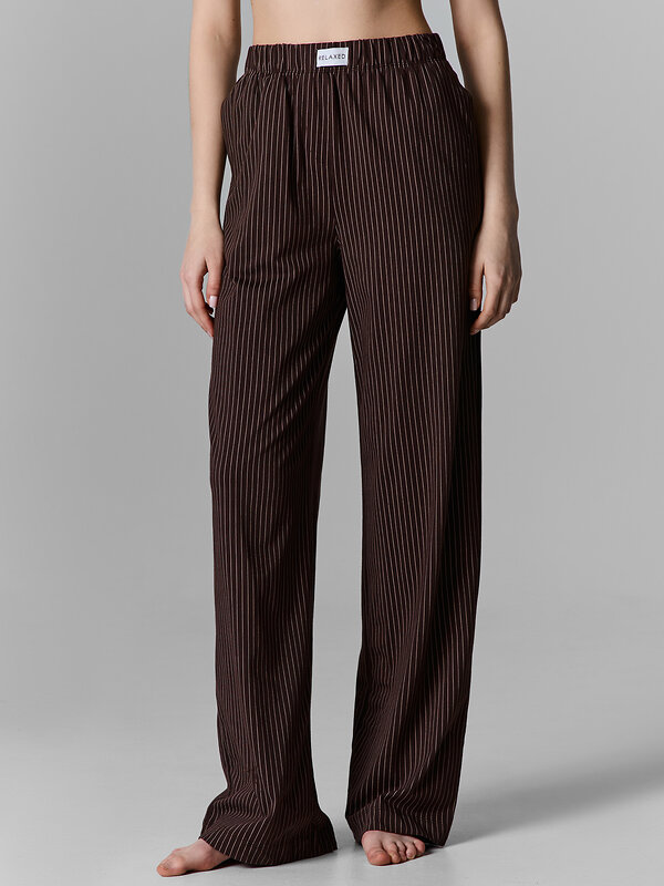MARK FORMELLE Брюки 582608 532524-1 полоска на коричневом