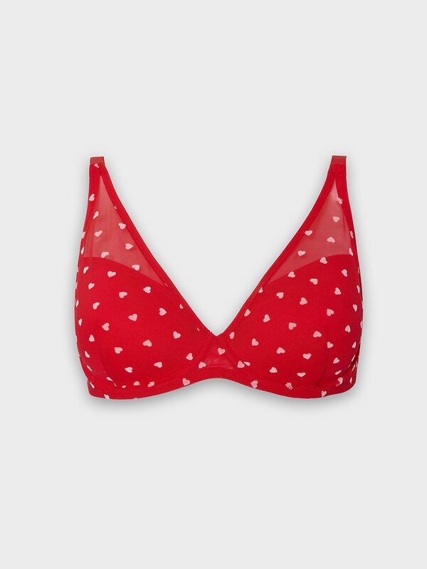 MARK FORMELLE Бюстгальтер 582613 512464 сердечки на красном