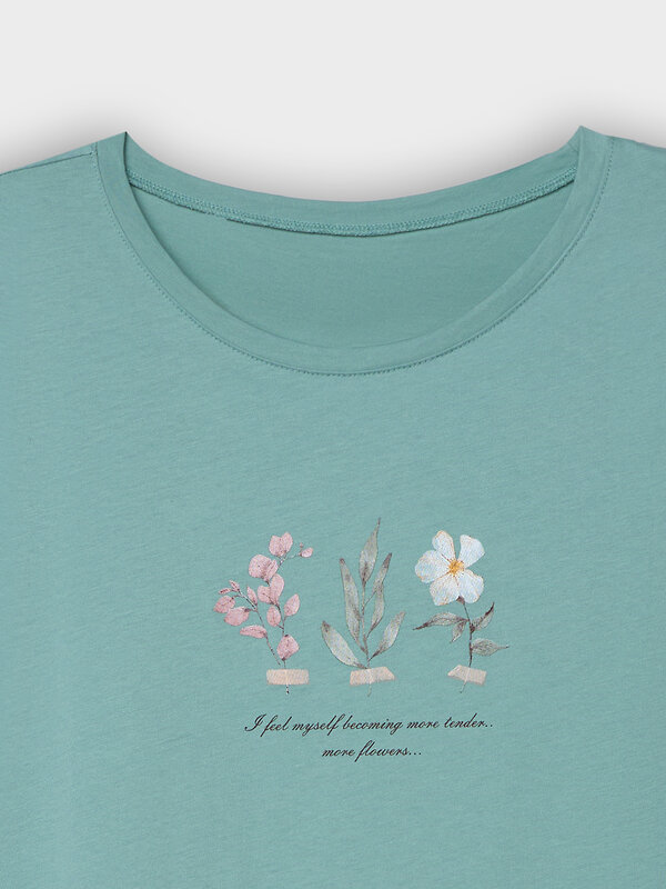 MARK FORMELLE Сорочка 582631 572310 шалфей +печать