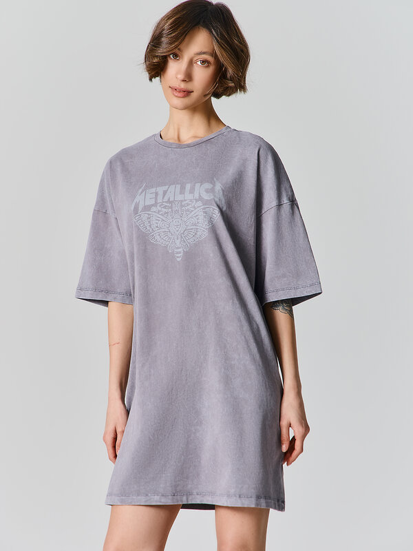 MARK FORMELLE Туника 582648 512079 ACID WASH серый +печать