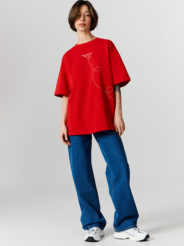 MARK FORMELLE Футболка 582658 112953 чистый красный +печать