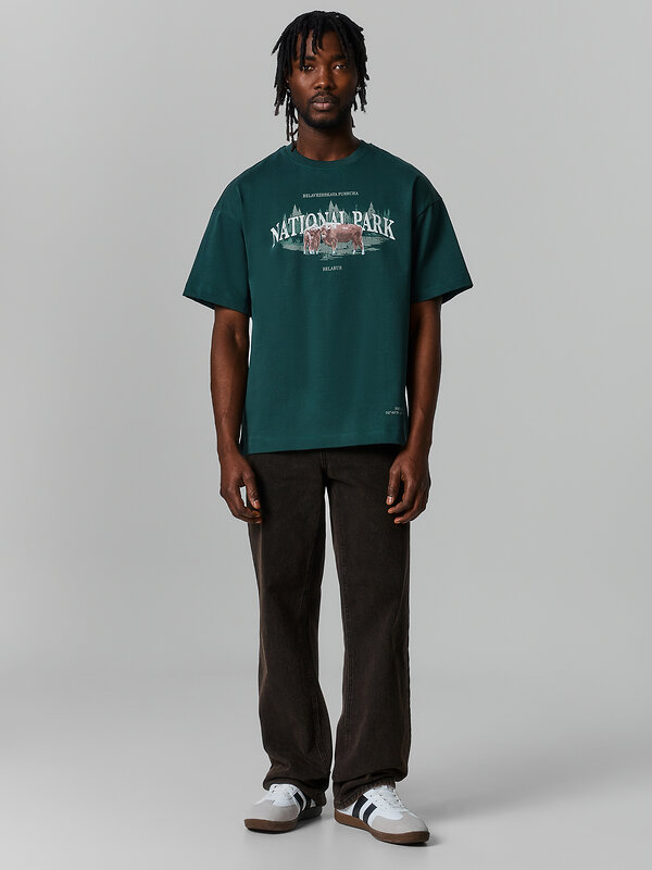 MARK FORMELLE Футболка 582666 111900 т.зеленый +печать