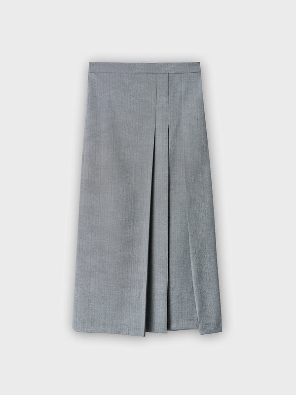 MARK FORMELLE Юбка 582669 152828 серый меланж затемненный