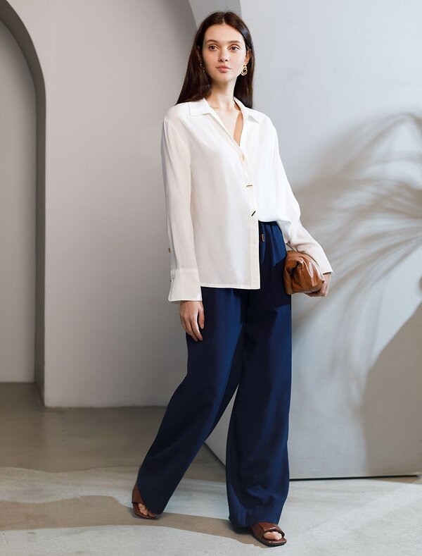 VILATTE Блузка 582672 D29.346 натуральный белый