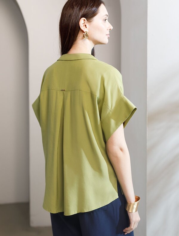 VILATTE Блузка 582680 D29.347 светло-оливковый