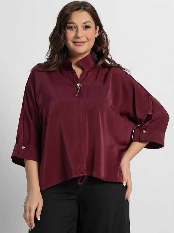 LT Collection Блуза 582697 Б15135-24М бордовый