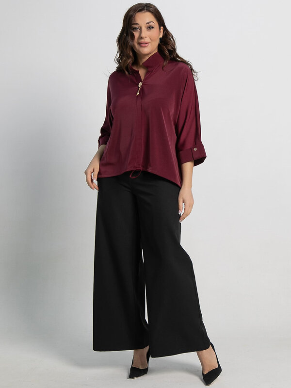 LT Collection Блуза 582697 Б15135-24М бордовый