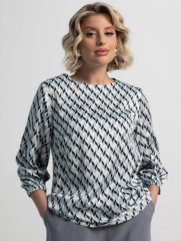 LT Collection Блуза 582698 Б15149-30М серый