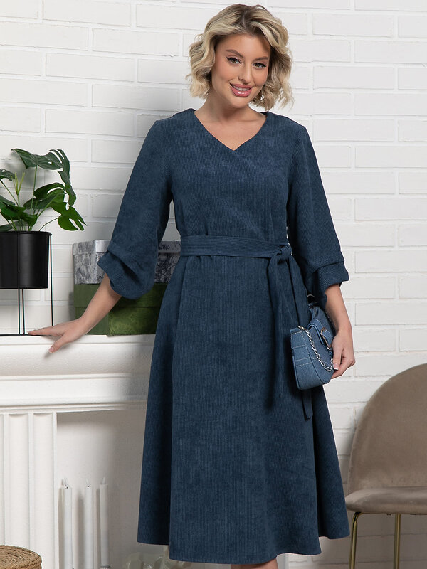 LT Collection Платье 582699 П15137-4М синий