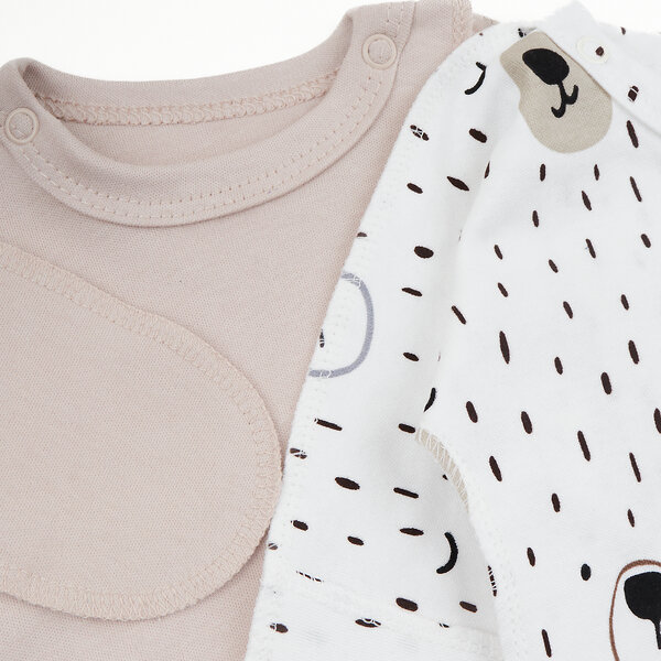 YOULALA Распашонка 582721 1090202601 бежевый, белый