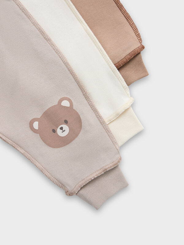 MARK FORMELLE Ползунки 582791 85113-1-3 молочный +серо-коричневый +бежевый +печать