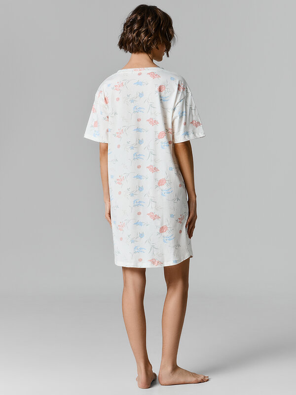 MARK FORMELLE Сорочка 582794 572371 цветы на св.молочном