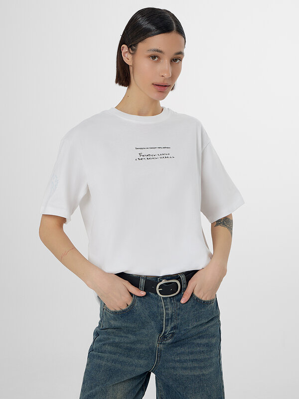 MARK FORMELLE Футболка 582834 112678 белый +печать