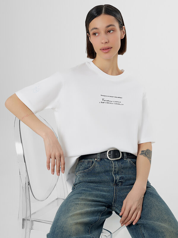 MARK FORMELLE Футболка 582834 112678 белый +печать