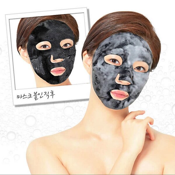 Elizavecca Маска пузырьковая для лица с порошком чёрного угля / Black Solution Bubble Serum Mask Pack, 28 мл 582886 15526 