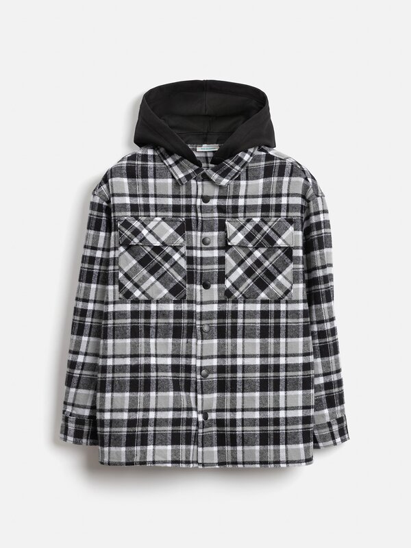 Acoola Куртка 583022 20110280224 черно-белая клетка