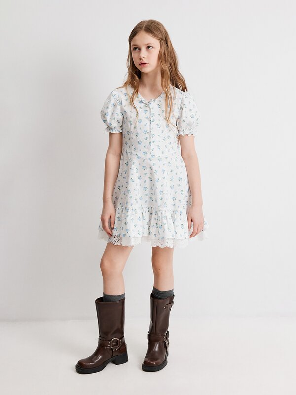 Acoola Платье 583039 20210200780 белый принт