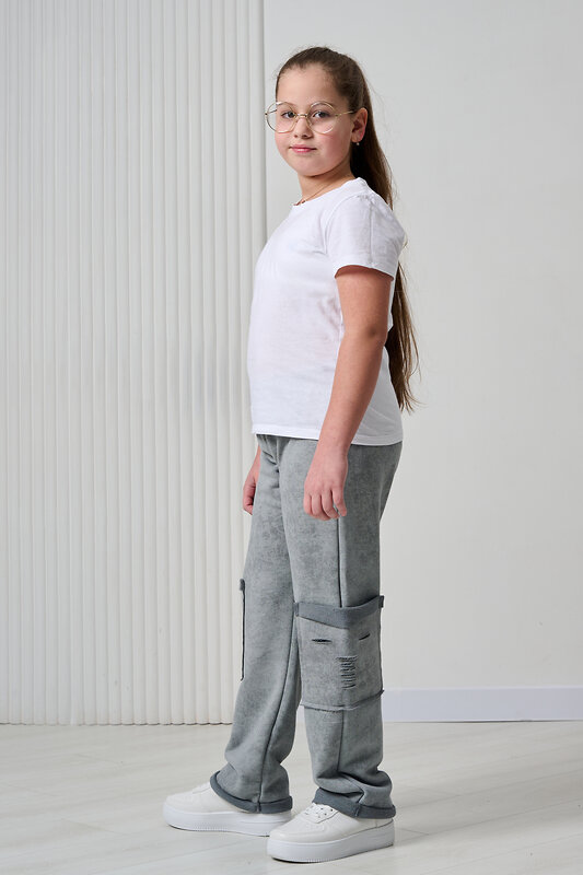 Натали Брюки 583085 67195 серый винтаж