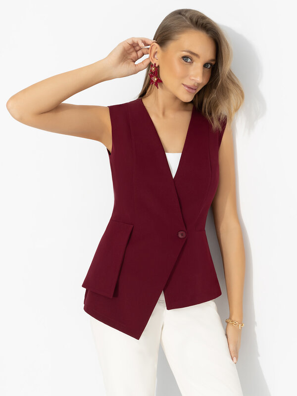 CHARUTTI Жилет 583147 12642 Бордовый