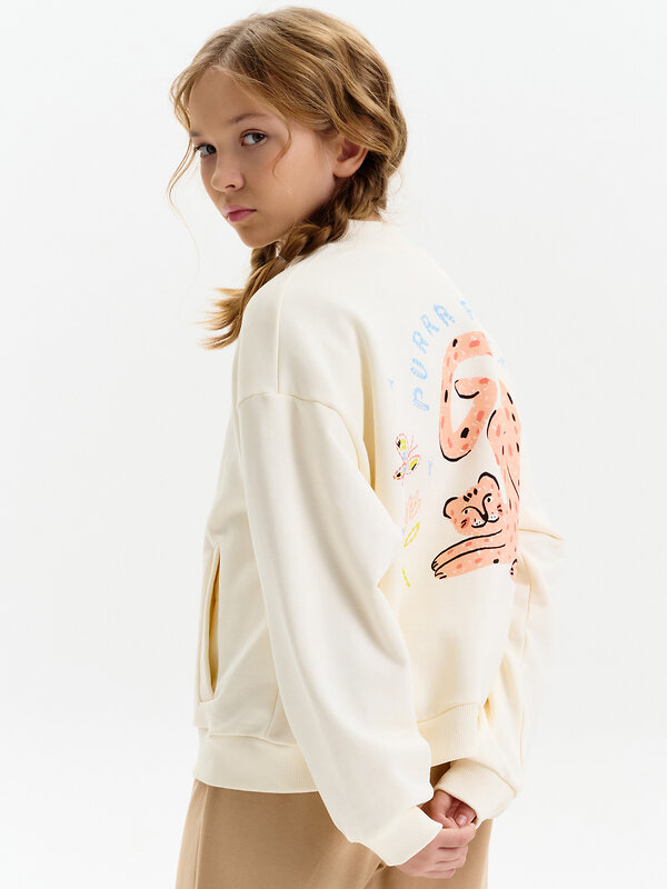 PELICAN Толстовка 583157 GFX3390U Молочный