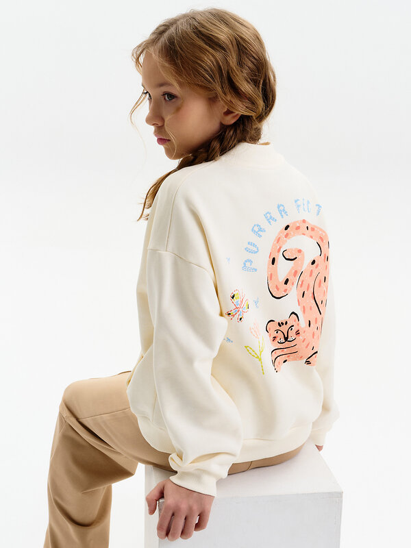 PELICAN Толстовка 583157 GFX3390U Молочный