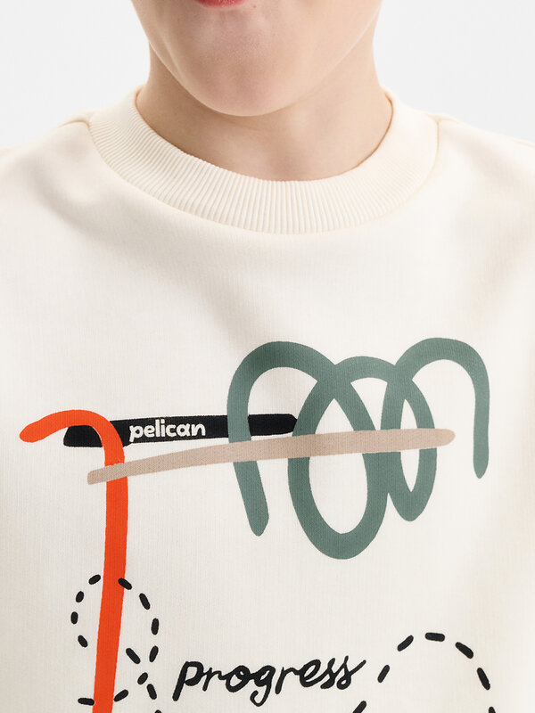 PELICAN Толстовка 583165 BFN3388/1U Молочный