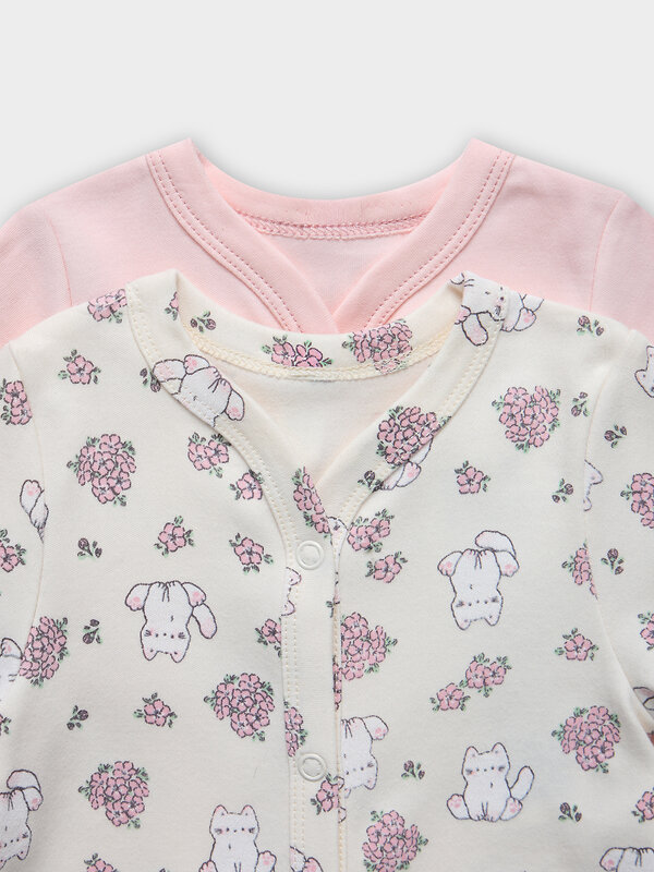 MARK FORMELLE Комбинезон 583208 14005-2 котики с цветами на молочном +розовый