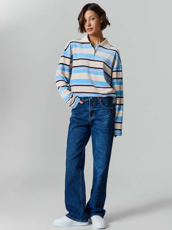 MARK FORMELLE Поло 583239 122851 разноцветная полоска на молочном