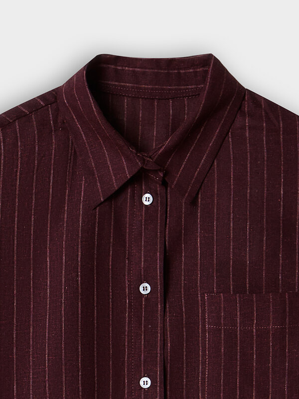 MARK FORMELLE Рубашка 583240 502985-1 полоска на т.шоколаде