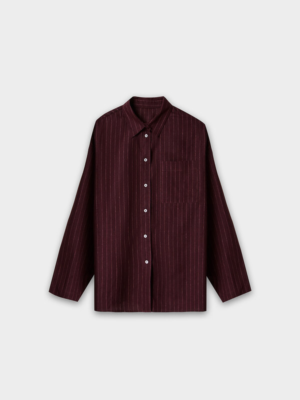 MARK FORMELLE Рубашка 583240 502985-1 полоска на т.шоколаде
